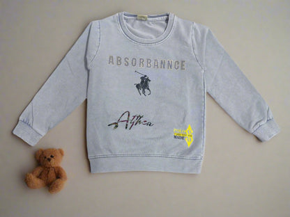 Trendy Light Blue Graphic top and Jeans set - Bumblehugs