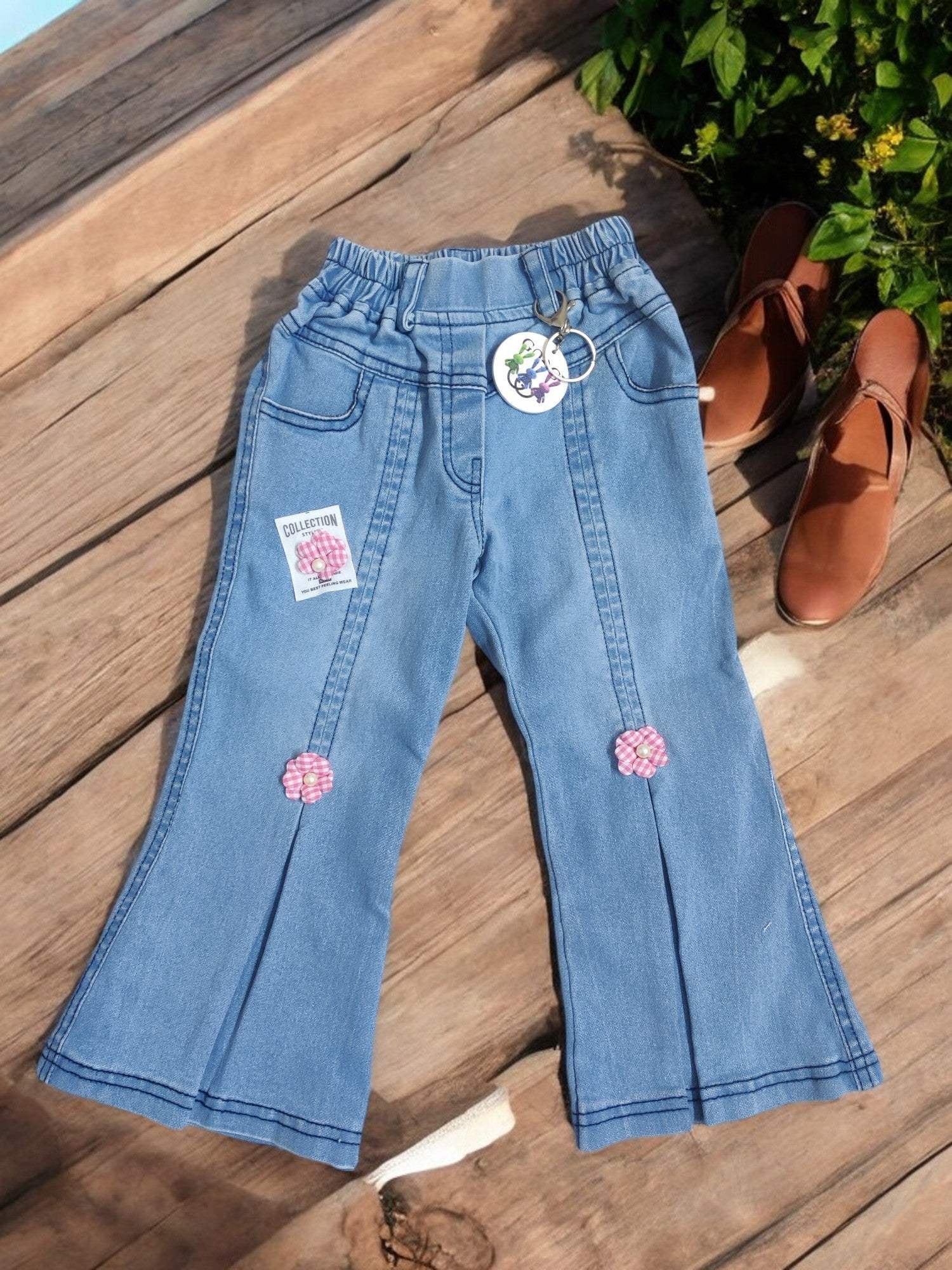 Charming Girl's top and denim jeans
