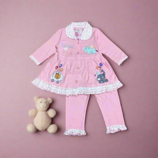 Charming girls outfit top and pajama set - Bumblehugs