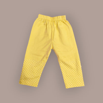 Cozy Girls' frock top and Pajama Set with Polka Dots - Bumblehugs