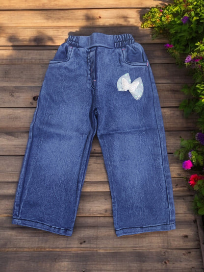 Charming Girl's Outfit, top and denim jeans set - Bumblehugs