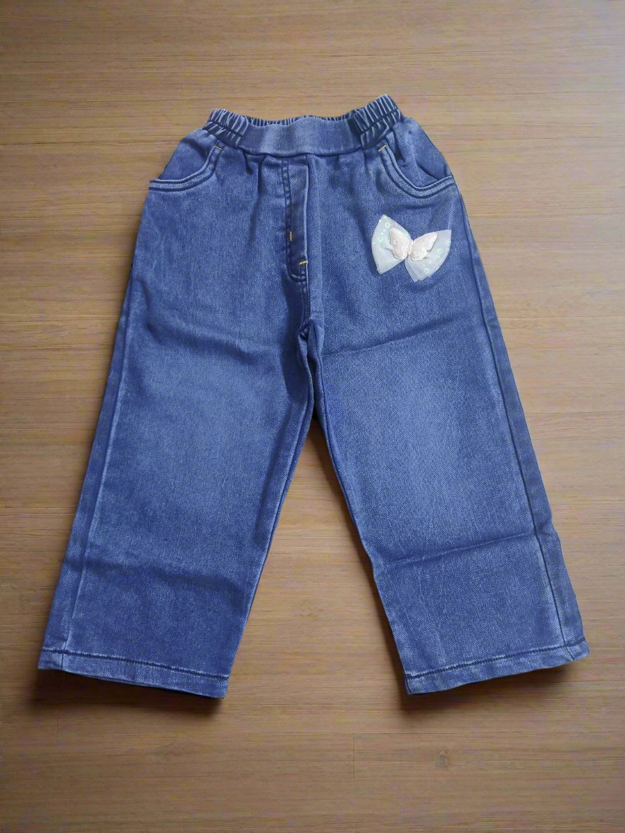 Charming Girl's Outfit, top and denim jeans set - Bumblehugs