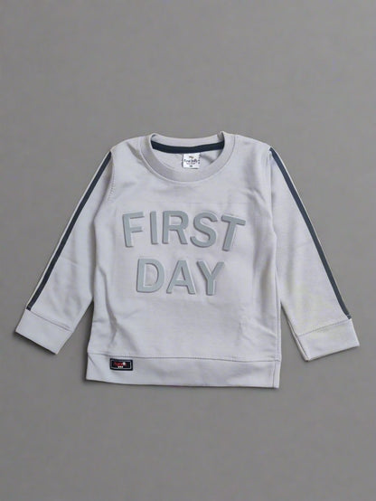 Stylish First Day Outfit for Boys, Full sleeve tshirt and jeans set - Bumblehugs
