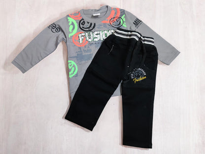 Vibrant Fusion full Sleeve Tshirt & Pant Set - Bumblehugs