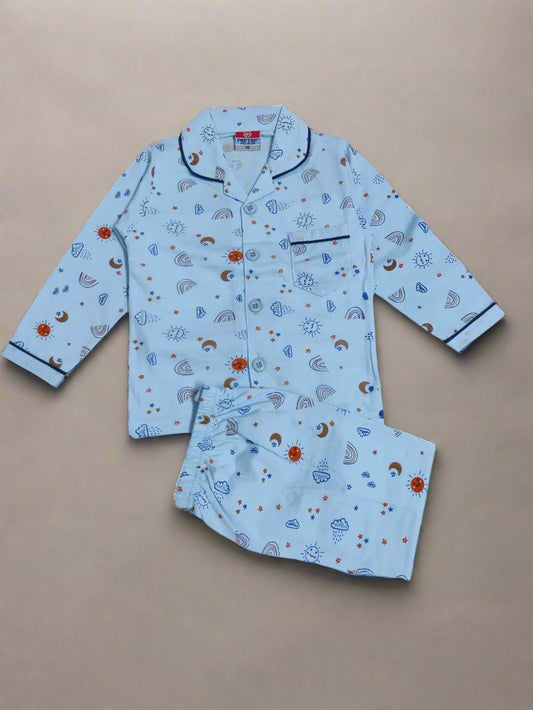 Adorable Kid's Nightdress Pajama Set with Colorful Patterns- Shop Now!