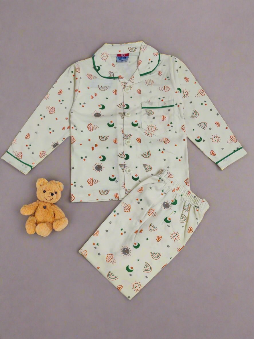 Adorable Kid's Nightdress Pajama Set with Colorful Patterns- Shop Now!
