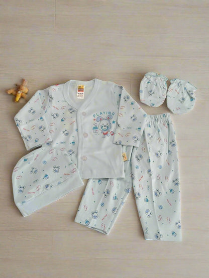 Charming New Born Clothing Set with Playful Prints