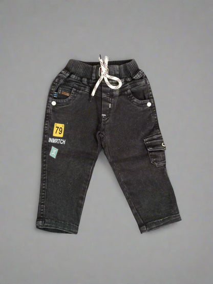 Stylish Boy's Outfit Set: Full Sleeve T-Shirt and Jeans for Comfort and Play