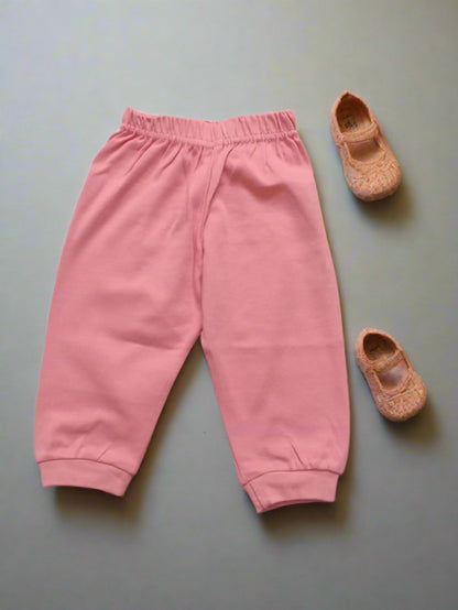 Charming Baby frock and pajama set with printed details - Bumblehugs