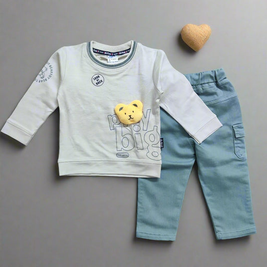 Whimsical Kids Clothing Set: T-shirt and Jeans Combo