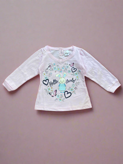 Adorable girl's full sleeve top and pajama set