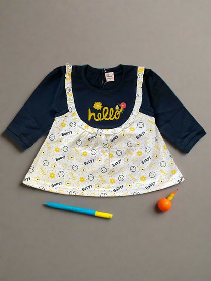 Charming and Trendy Girl's Frock and Pajama Set for Stylish Kids