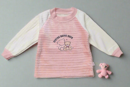 Adorable Pink and White Striped Pajama Set for Comfortable Kids Sleep