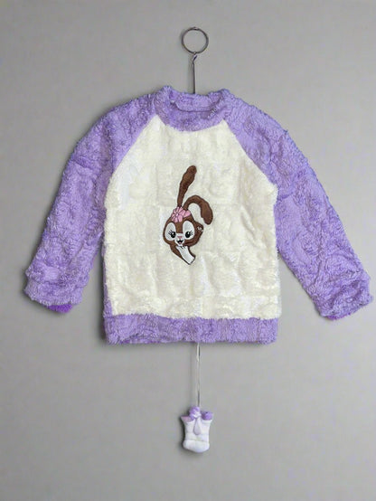 Adorable Kids Furry Pajama Set - Winter Top and Bottoms for Kids