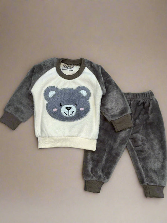 Cozy Bear Fleece Winter Outfit for Kids