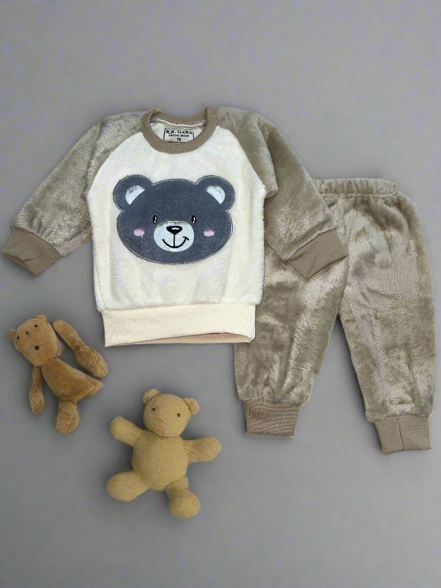 Cozy Bear Winter Pajamas - Fleece Top and Pajamas for Everyone