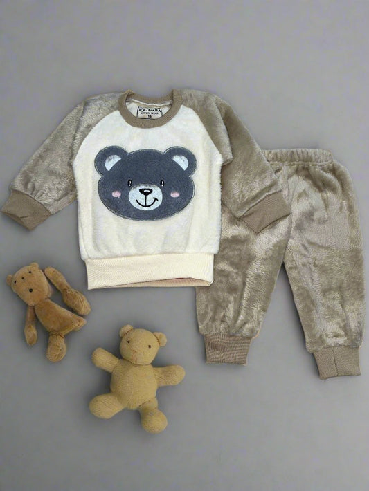 Cozy Bear Winter Pajamas - Fleece Top and Pajamas for Everyone