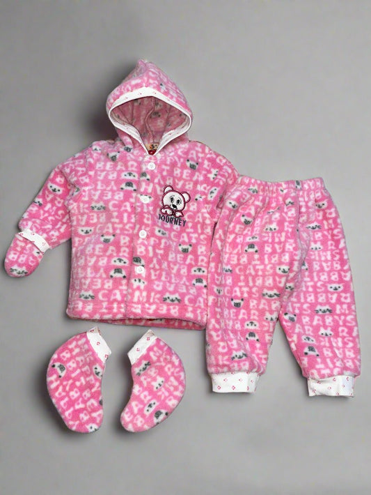 Adorable Pink and White Baby Clothing Set For New Born