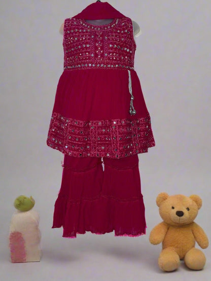 Elegant Traditional Sarara Dress for Girls - Stylish and Timeless
