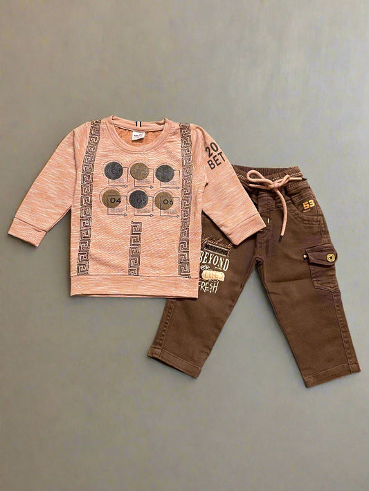 Boys Tshirt and Pant Set for Comfortable Casual Wear