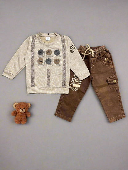 Boys Tshirt and Pant Set for Comfortable Casual Wear