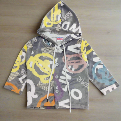 Vibrant Kids Hooded Top and Pants Set