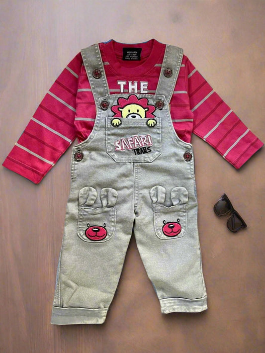 Adorable Kids Safari Dungaree
