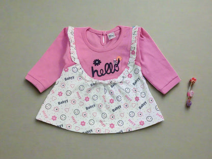 Charming and Trendy Girl's Frock and Pajama Set for Stylish Kids