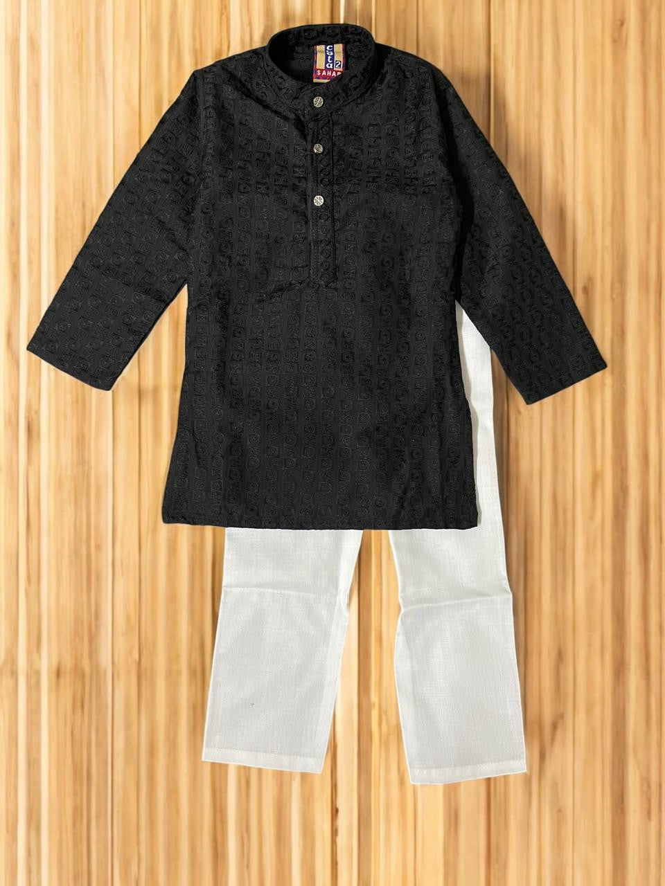 Elegant black Kurta for Kids - Bumblehugs