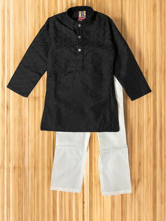 Elegant black Kurta for Kids - Bumblehugs